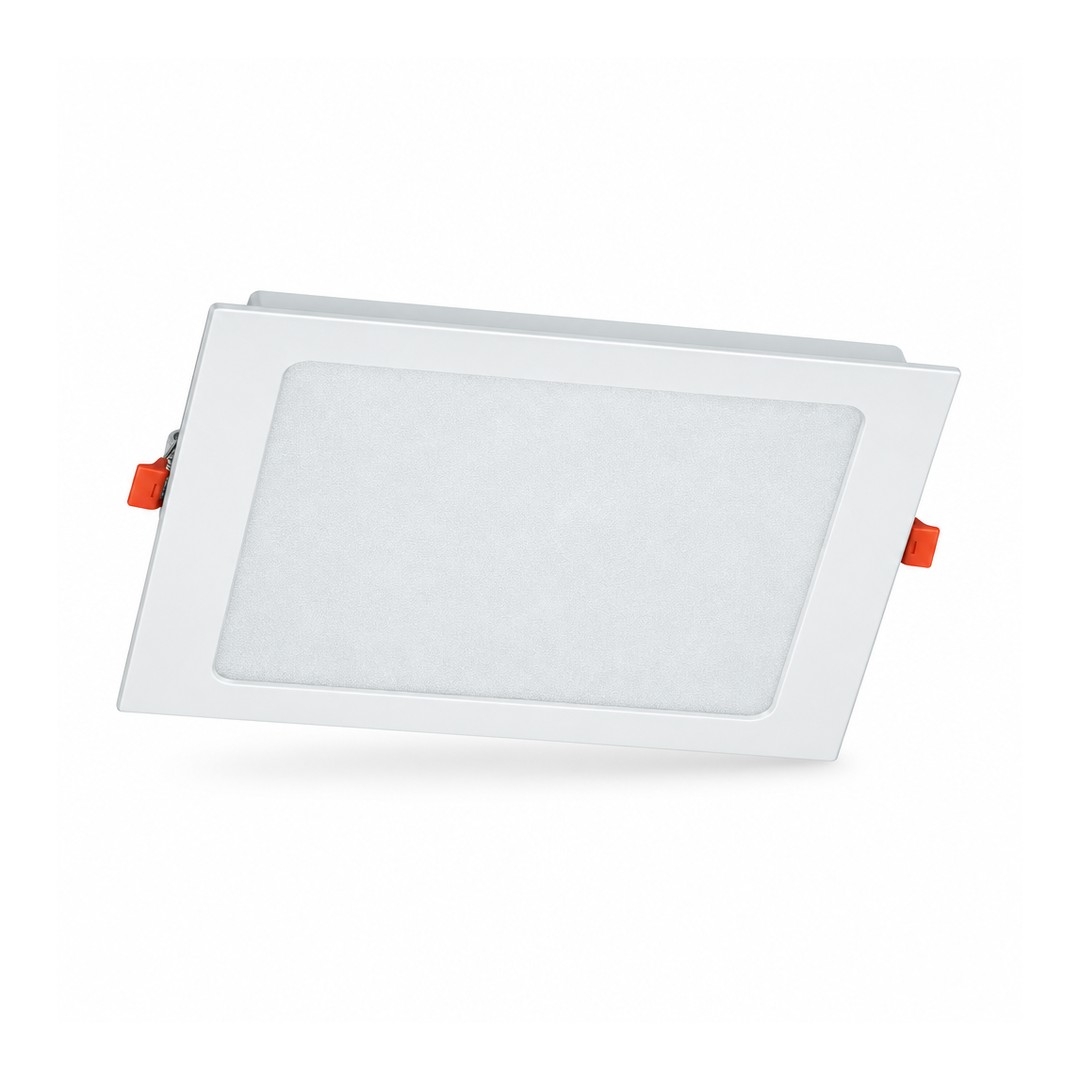 Downlight LED empotrable cuadrado Duolec Roma New 3CCT