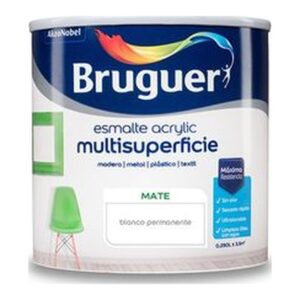 Esmalte acrílico Bruguer Multisuperficie Mate Blanco Permanente 250 ml