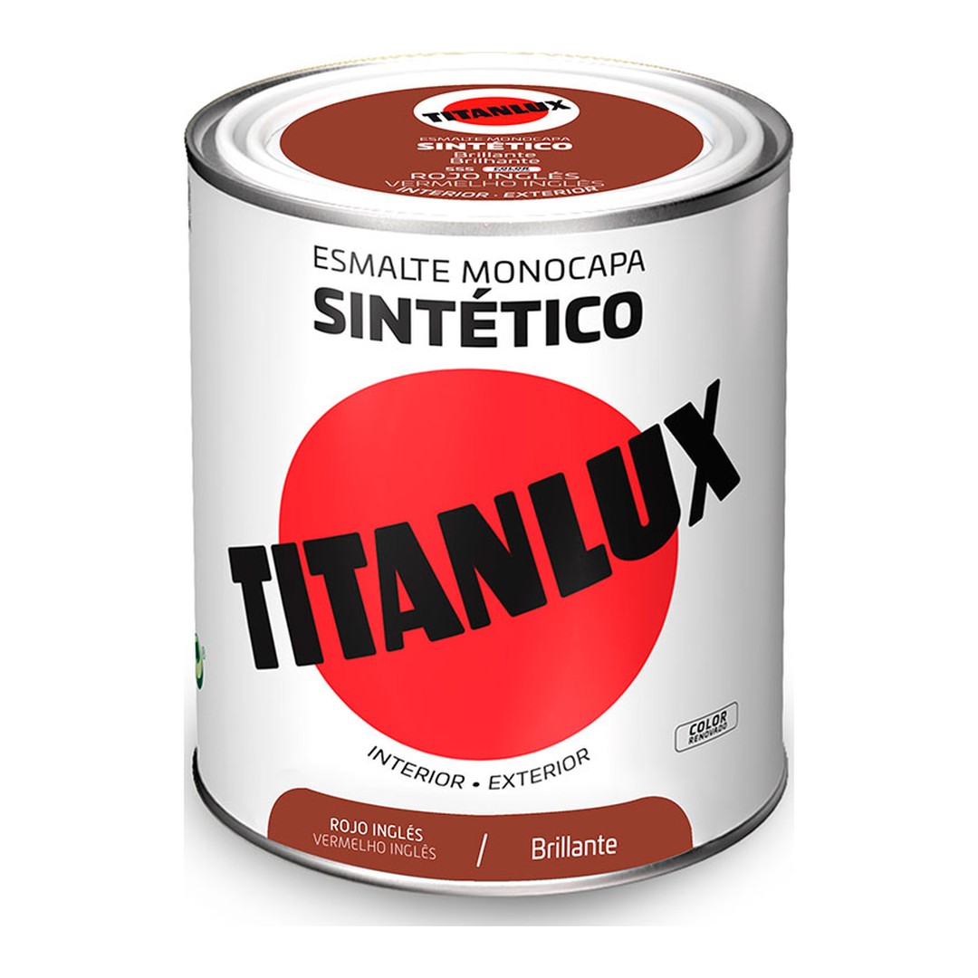 Esmalte sintético monocapa Titanlux brillante Rojo Inglés 750 ml