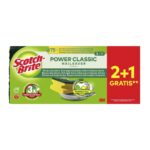 Estropajo con esponja Scotch-Brite Power Classic 3 uds