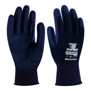 Guantes poliéster PU 3L SuperContact N SC-2000 negro