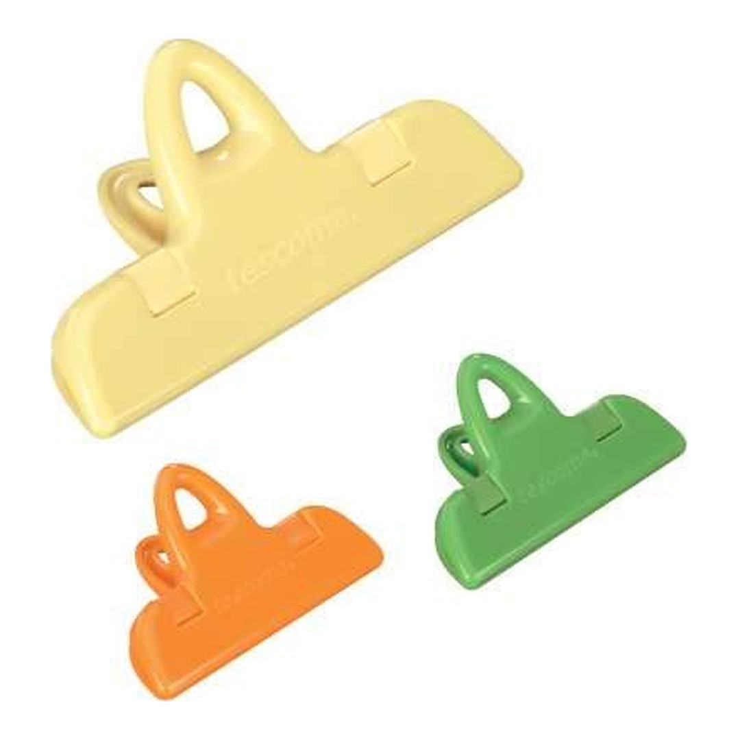 Juego 3 pinzas cierrabolsas Tescoma Presto 7 y 11 cm