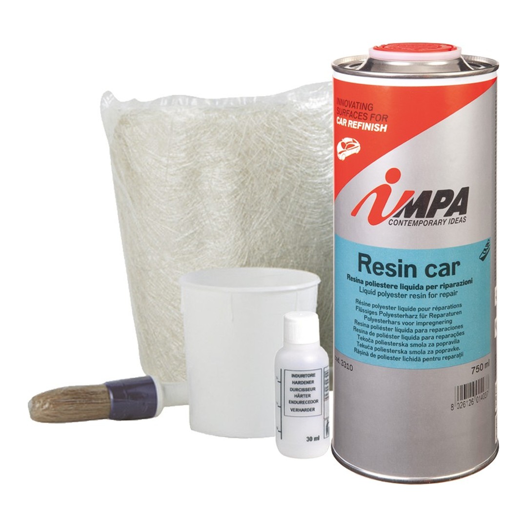 Kit reparación fibra de vidrio IMPA Resin Car Full Set