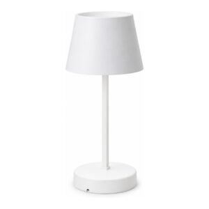 Lámpara de mesa LED Koopman blanca pantalla lisa