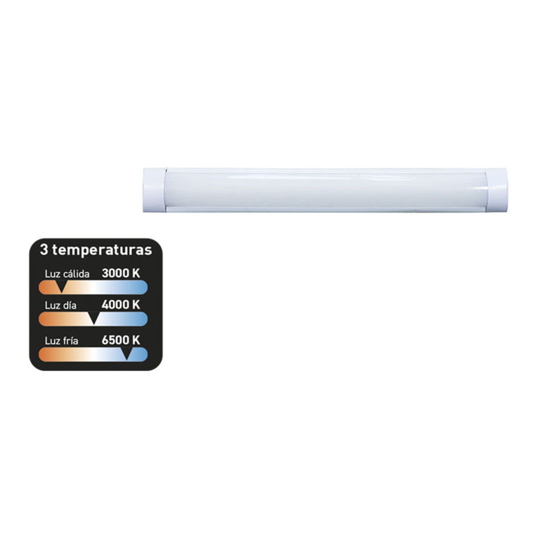 Luminaria LED Lineal Duolec 3CCT tres temperaturas de color