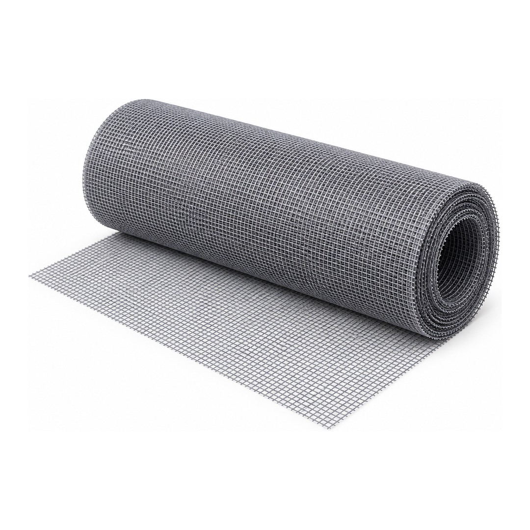 Malla mosquitera LISTA New fibra de vidrio gris en rollo