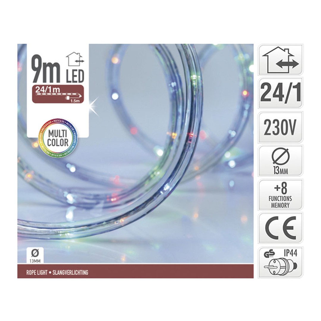 Manguera luminosa LED Koopman 9 m 216 LED 8 funciones