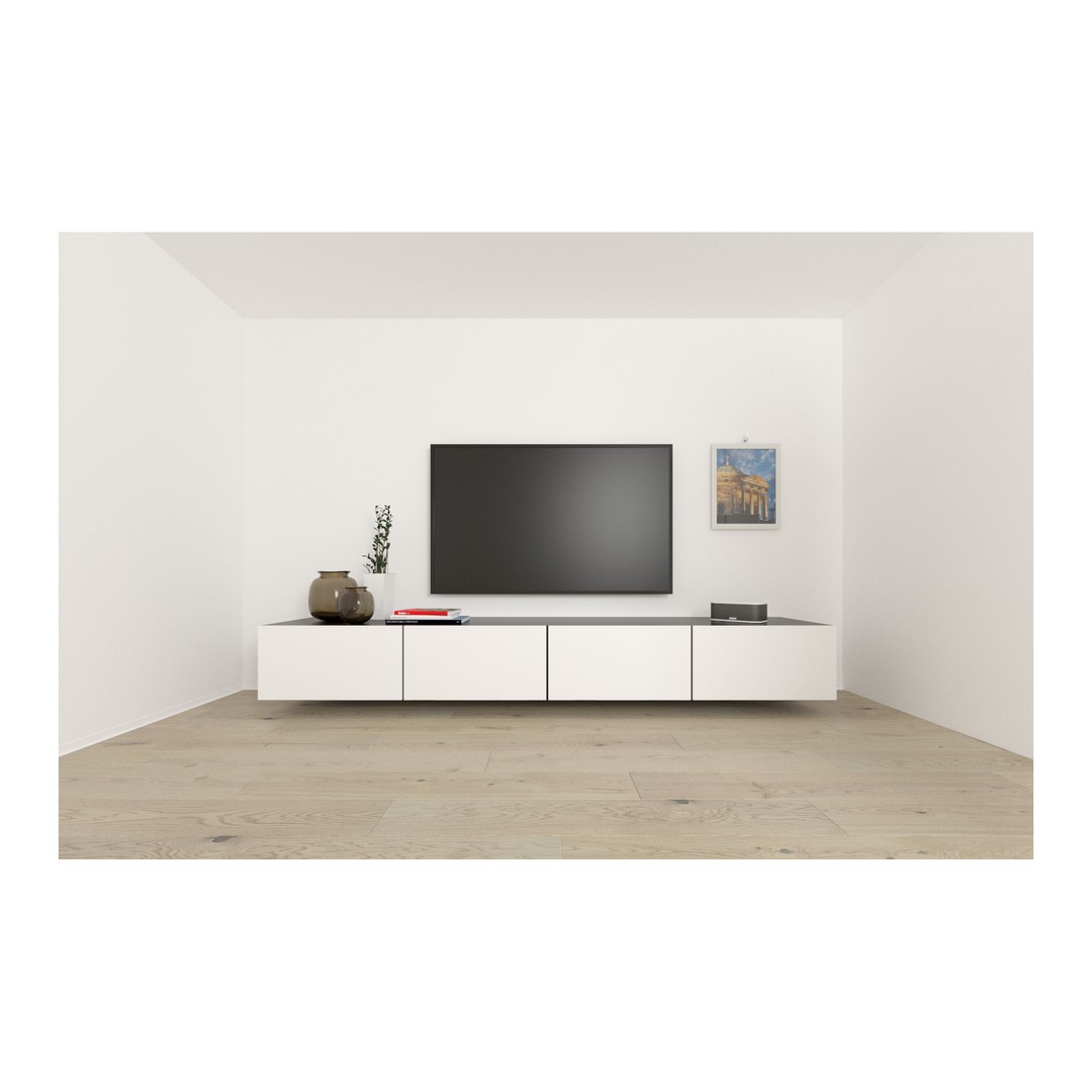 Mueble de TV colgado con tacos Fischer DuoHM