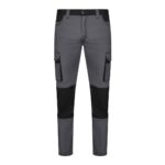 Pantalón stretch bicolor Velilla Solid Match 103031S gris y negro