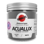 Pintura al agua Acualux Mate negro 811 Titanlux 75 ml