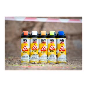 Pintura topográfica fluorescente PINTYPLUS Tech marcador 360º