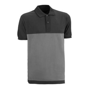 Polo de trabajo Juba Fenix FXC68GK gris y negro