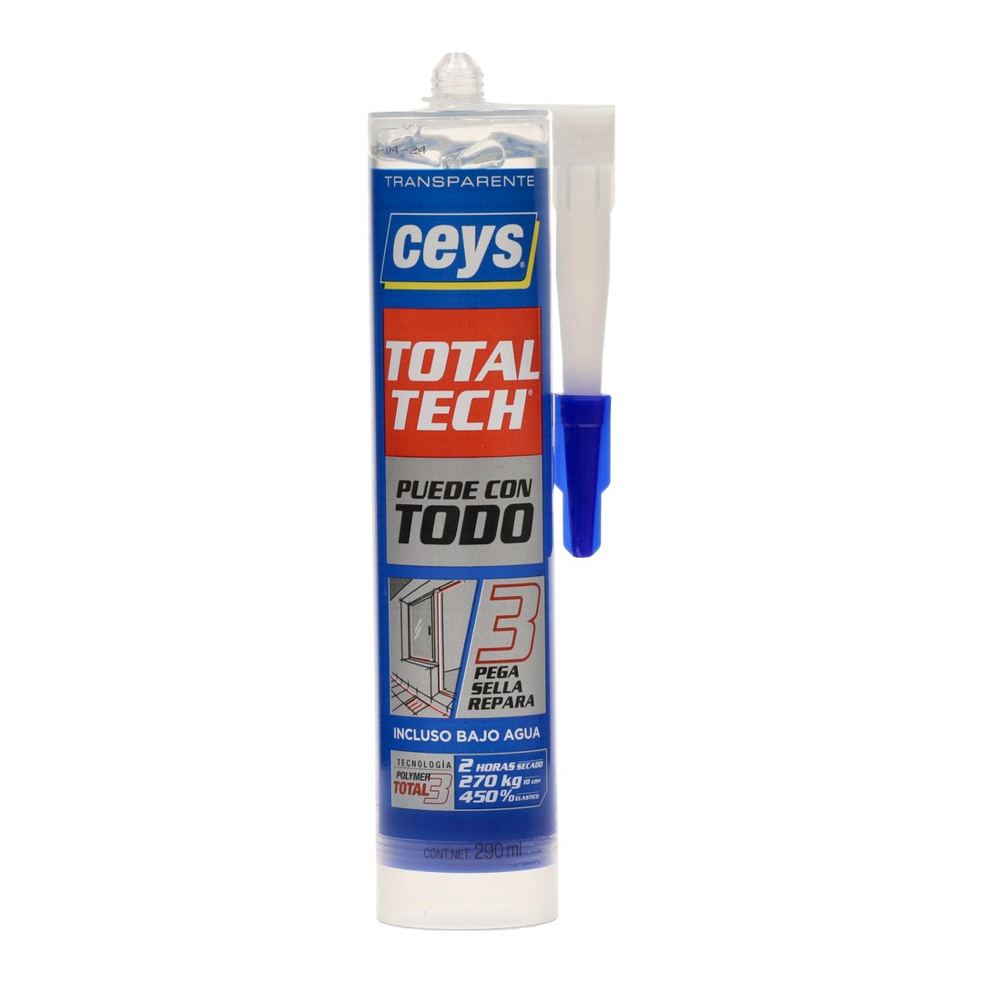 Sellador adhesivo Ceys Total Tech transparente 290 ml