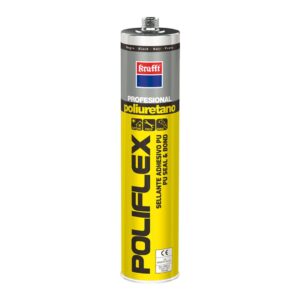 Sellador adhesivo de poliuretano Krafft Poliflex negro 300 ml