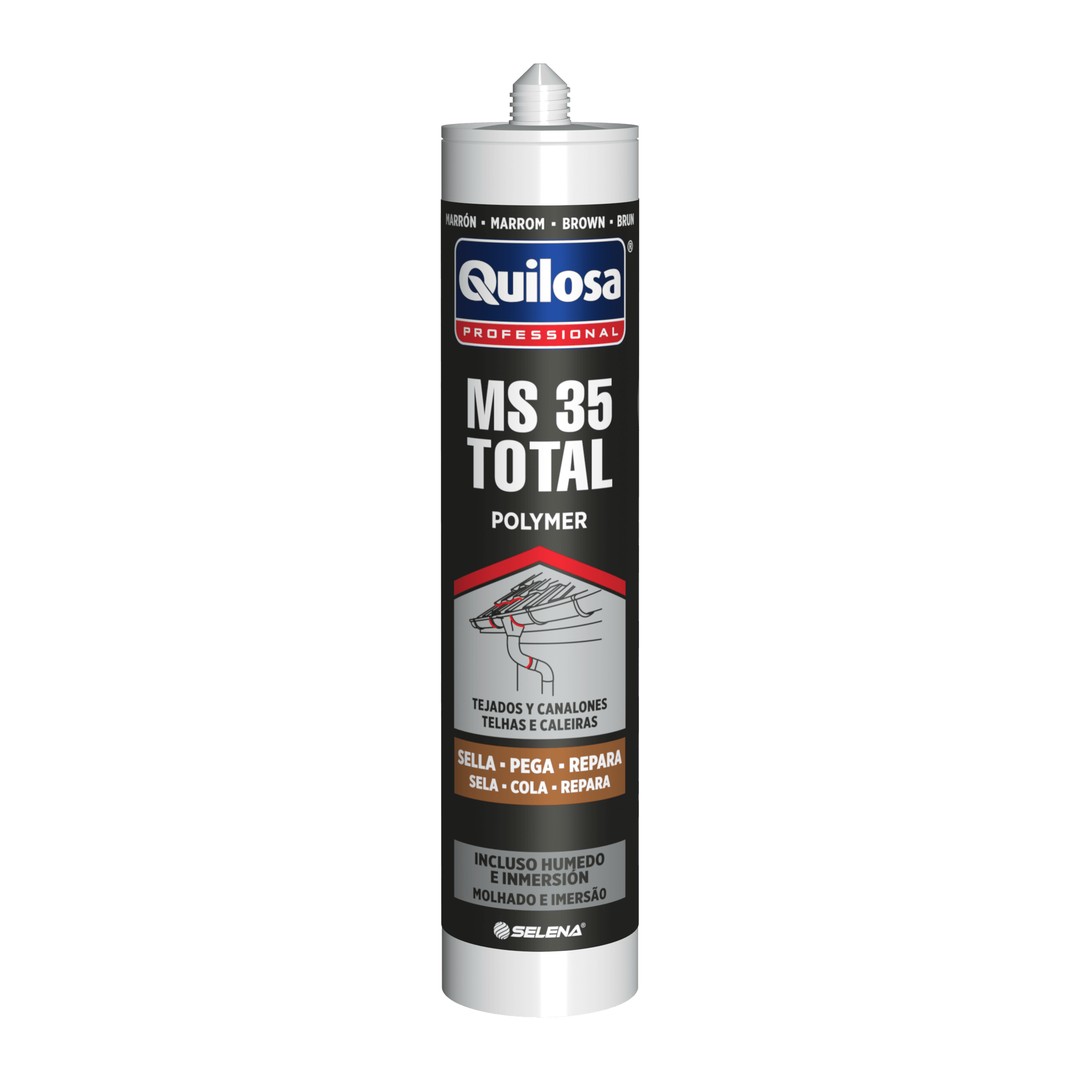 Sellador adhesivo Quilosa MS 35 Total marrón 300 ml