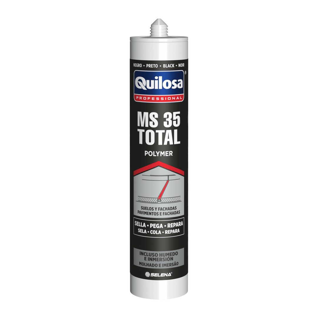 Sellador adhesivo Quilosa MS 35 Total negro 300 ml