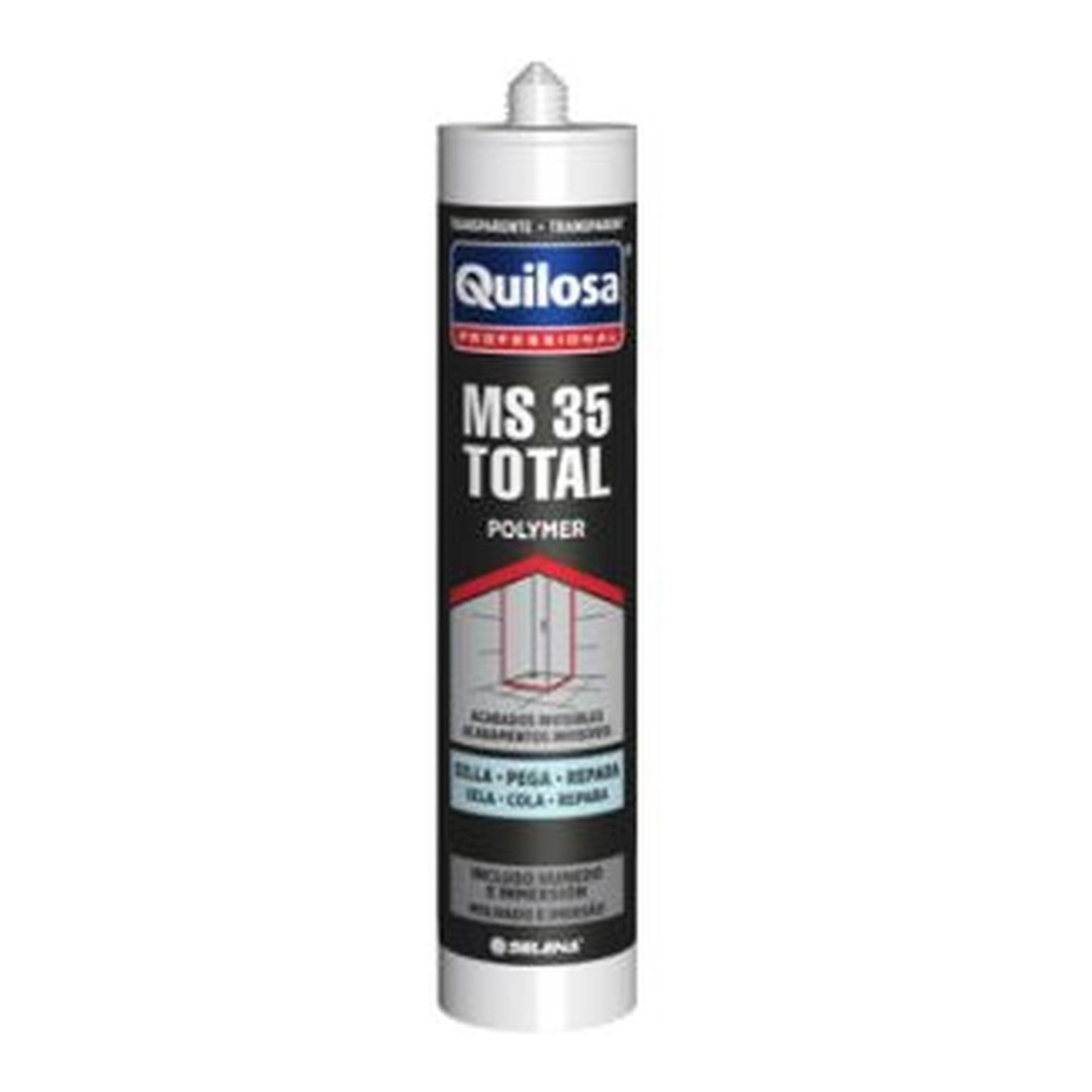 Sellador adhesivo Quilosa MS 35 Total transparente 280 ml