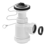 Sifón botella extensible Tecnoagua T-3 1 1/2 con válvula ø70
