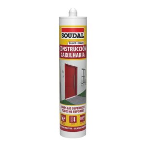 Silicona neutra construcción Soudal blanca 290 ml