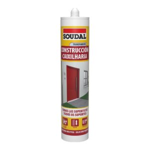 Silicona neutra construcción Soudal translúcida 290 ml