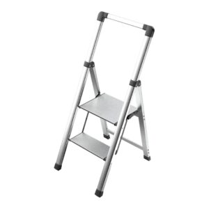 Taburete escalera Svelt Aluzen aluminio 2 peldaños abierto