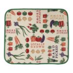 Tapete escurridor microfibra Duett verduras 41 x 46 cm