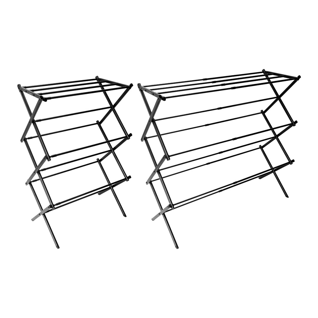 Tendedero plegable extensible Duett Siroco negro 6 niveles
