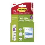 Tiras para colgar cuadros 3M Command blancas 4 pares
