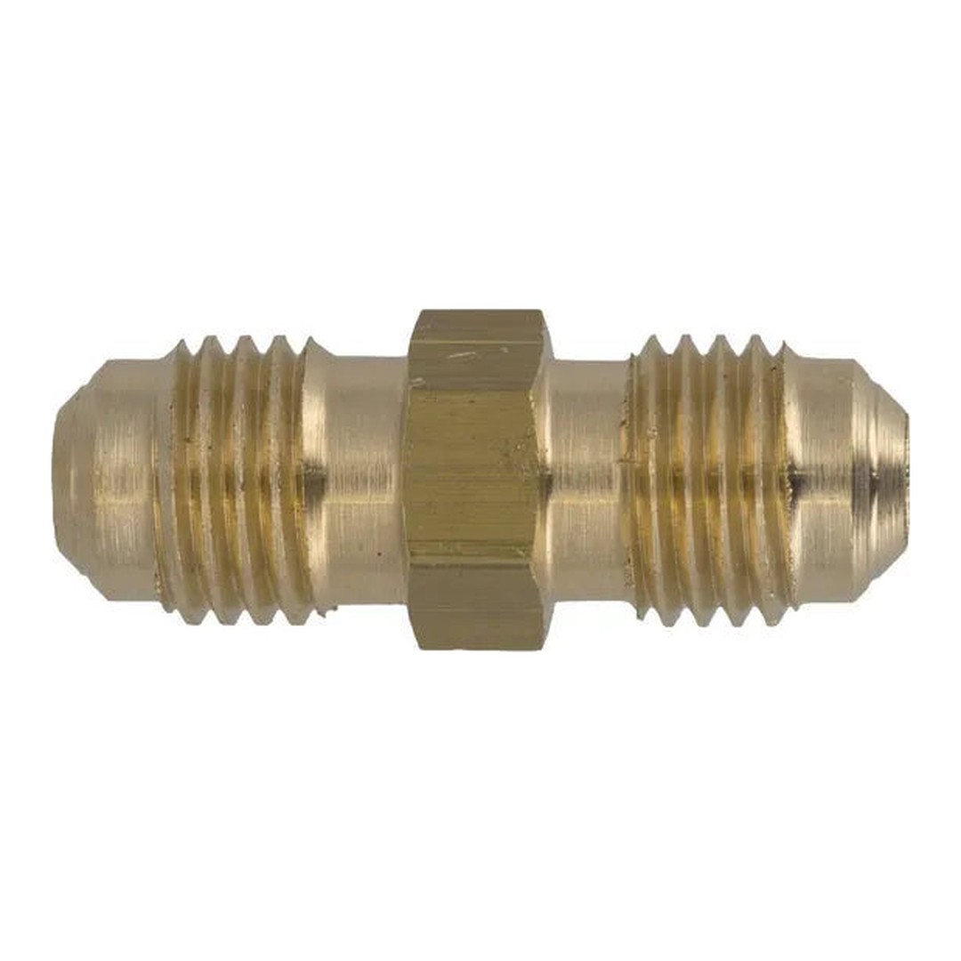 Unión SAE macho-macho latón 1/4"