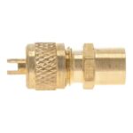 Válvula obús de carga 1/4" para soldar con llave