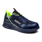 Zapato de seguridad Sparco Turbo Flinger S1PS azul marino y lima