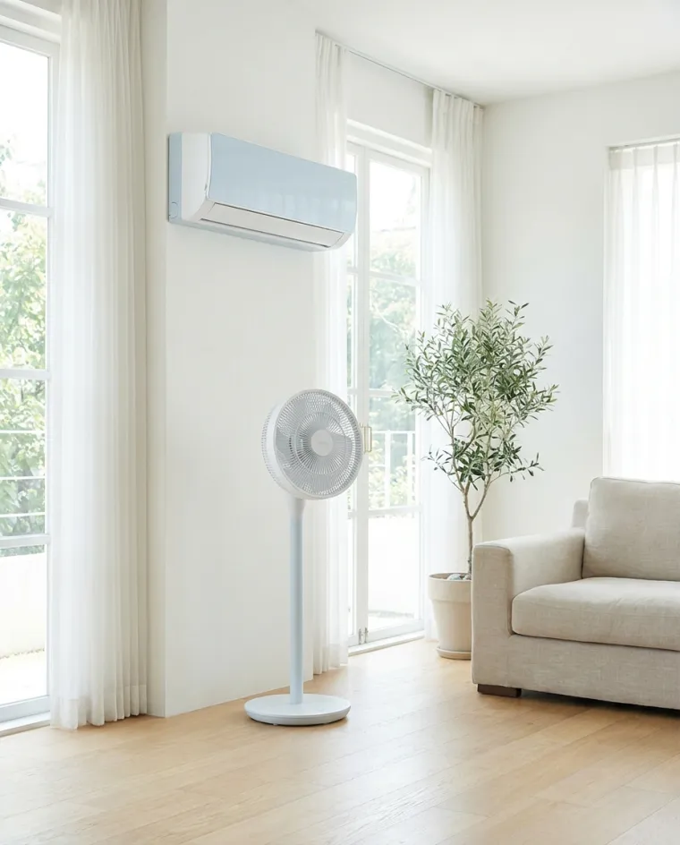 Ventilador y aire acondicionado