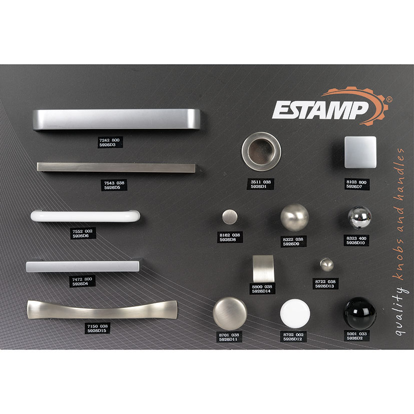 EXPOSITOR POMOS/TIRADORES ESTAMP