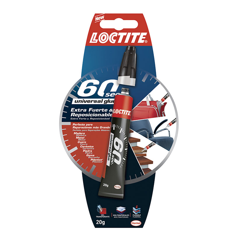 Loctite 60 segundos Adhesivo universal con secado en un minuto 20 gr