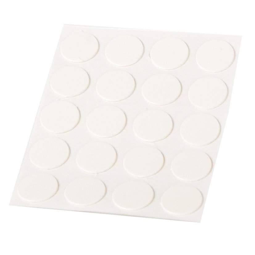 TAPA TORNILLOS ADH. 20 UD. BLANCO.