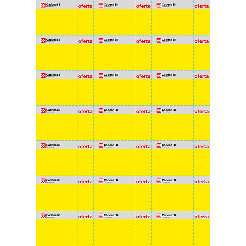 ETIQUETAS OFERTA C88 70X40 100 HOJAS