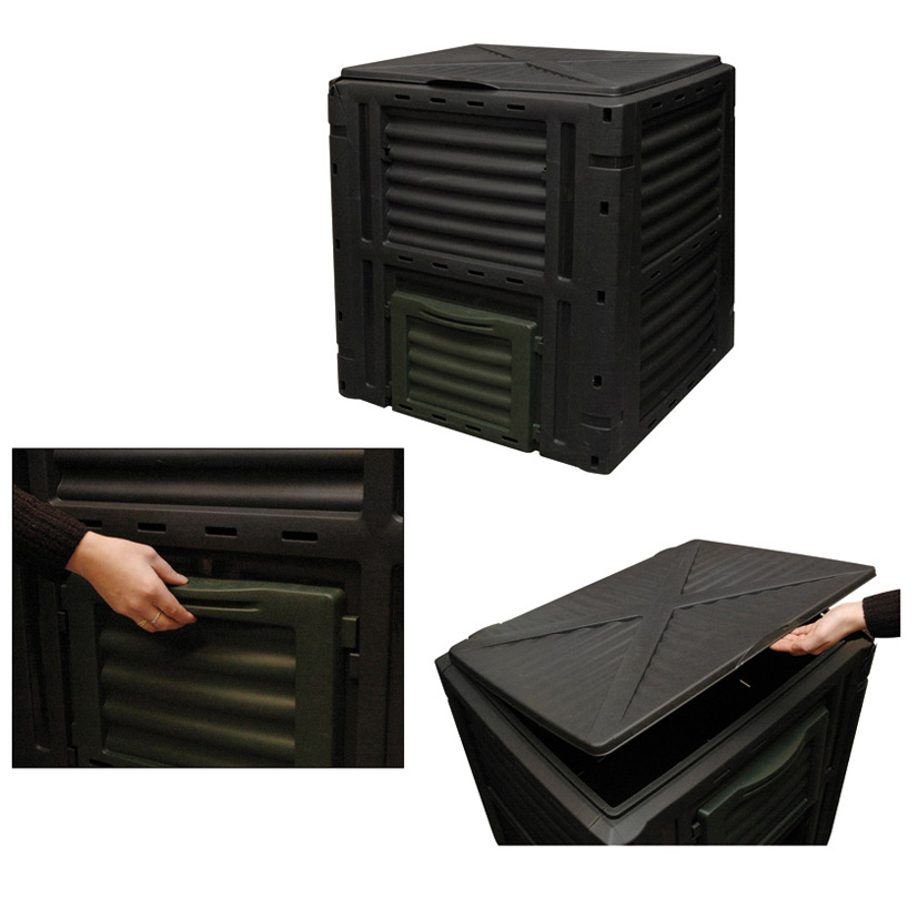 Compostador plástico.