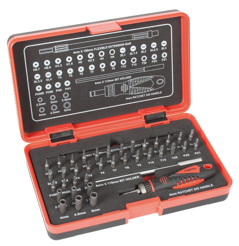 Destornillador precisión RATIO 39 en 1