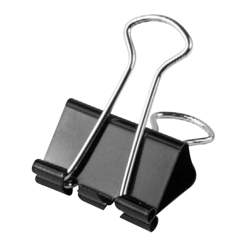 Pinza sujetapapeles negra 41 mm