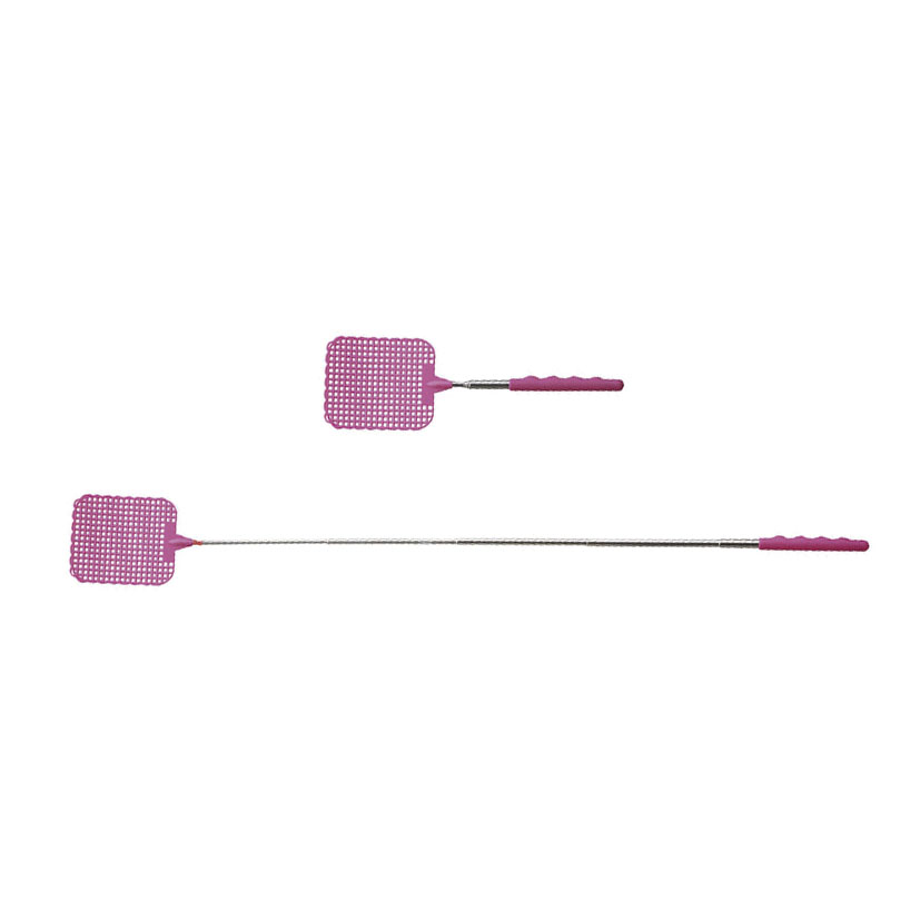 Pala matamoscas telescópica