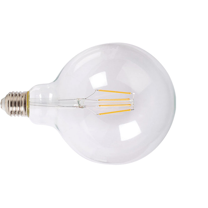 LAMP.LED FILAM.GLOBO G125  6W 2700K TRAN