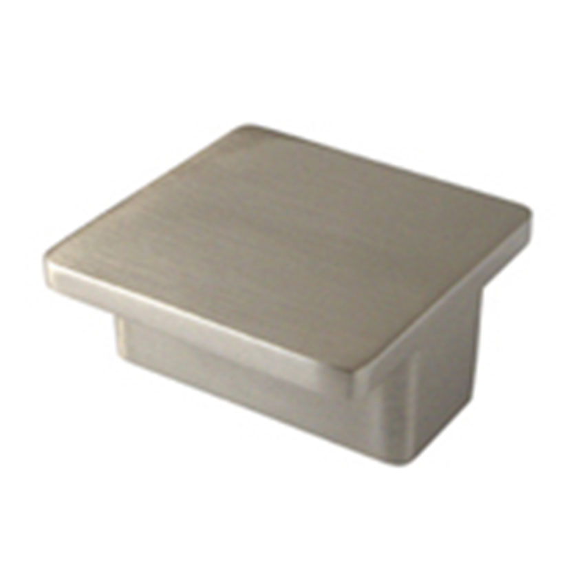 Pomo NESU modelo 809 níquel cepillado 38x38 mm