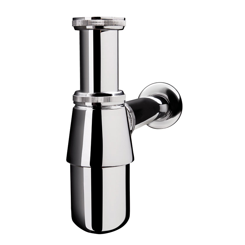 Sifón botella extensible en latón WIRQUIN ø 32 35-85 mm