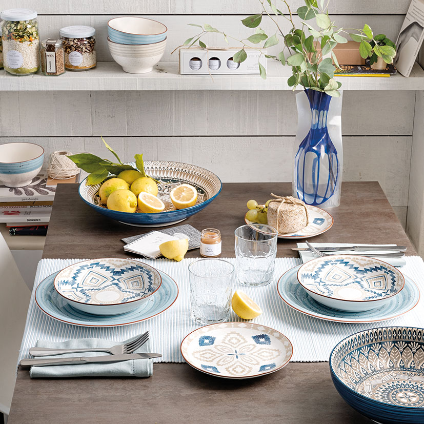 Vajilla de 18 piezas TOGNANA Metropol Casablanca