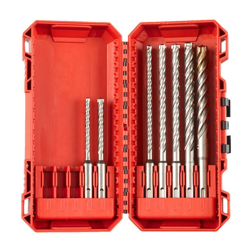 Juego 7 brocas para piedra MILWAUKEE SDS-Plus MX4_x0099_ - 4 cortes