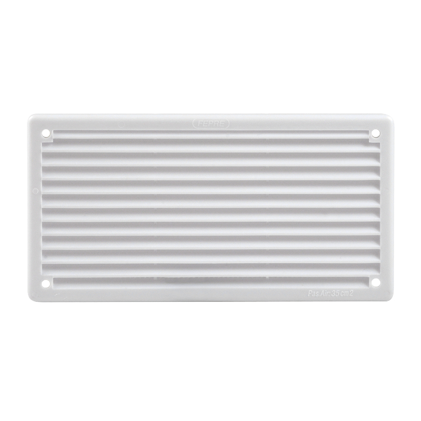 Rejilla ventilación ABS FEPRE atornillar con mosquitera