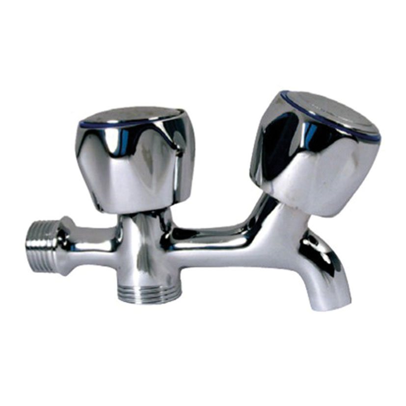 GRIFO LAVADORA DOBLE VOLANTE METAL