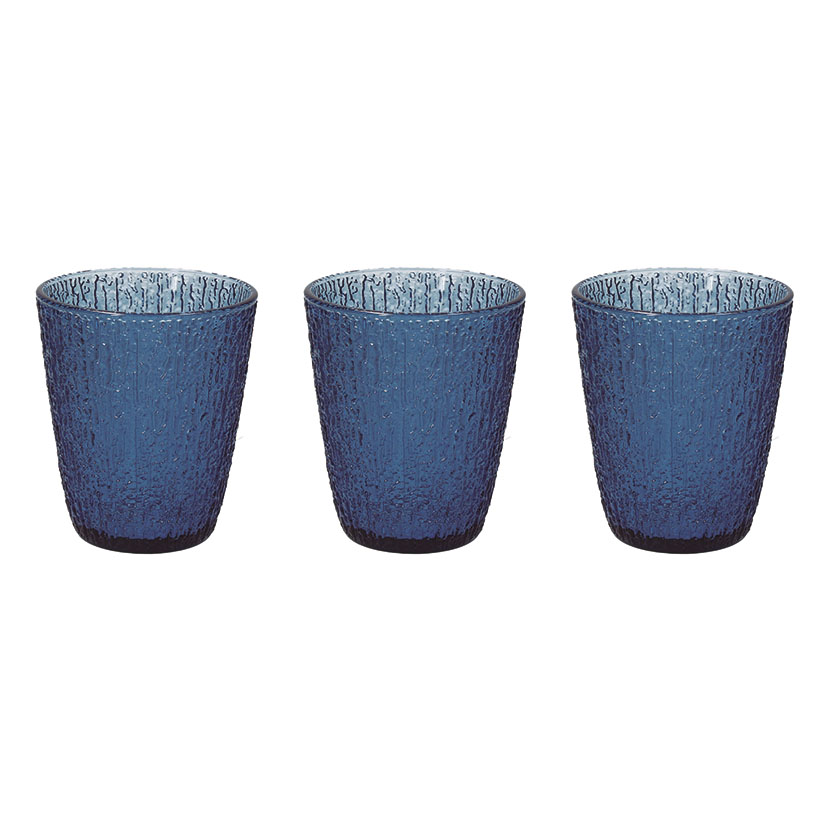JUEGO 3 VASOS DAVOR AZUL
