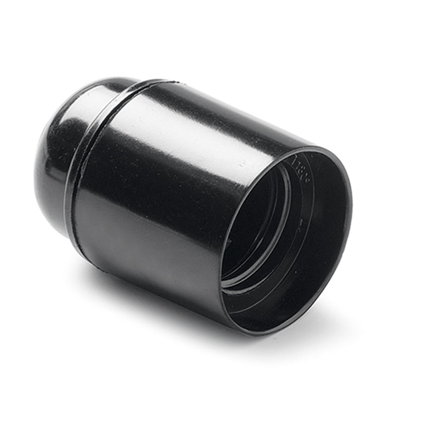 Portalámparas liso FAMATEL negro E-27