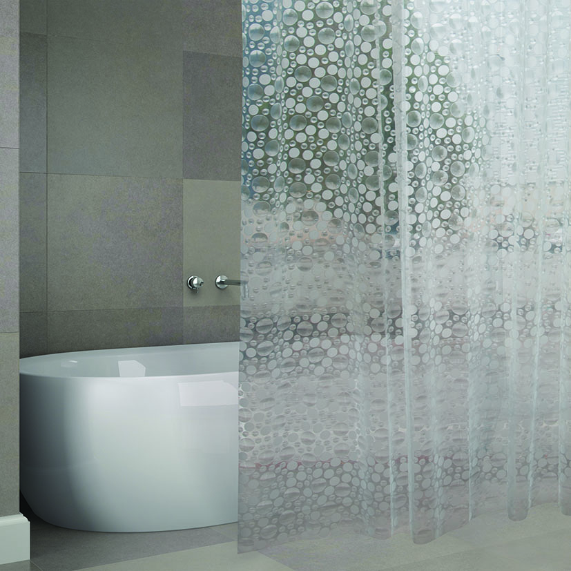 CORTINA BAÑO PVC 180X200CM.EVA COPENHAG